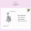 Elegant French Vintage Ziyun Violin Charm Bead In 925 Silver - SCC2077