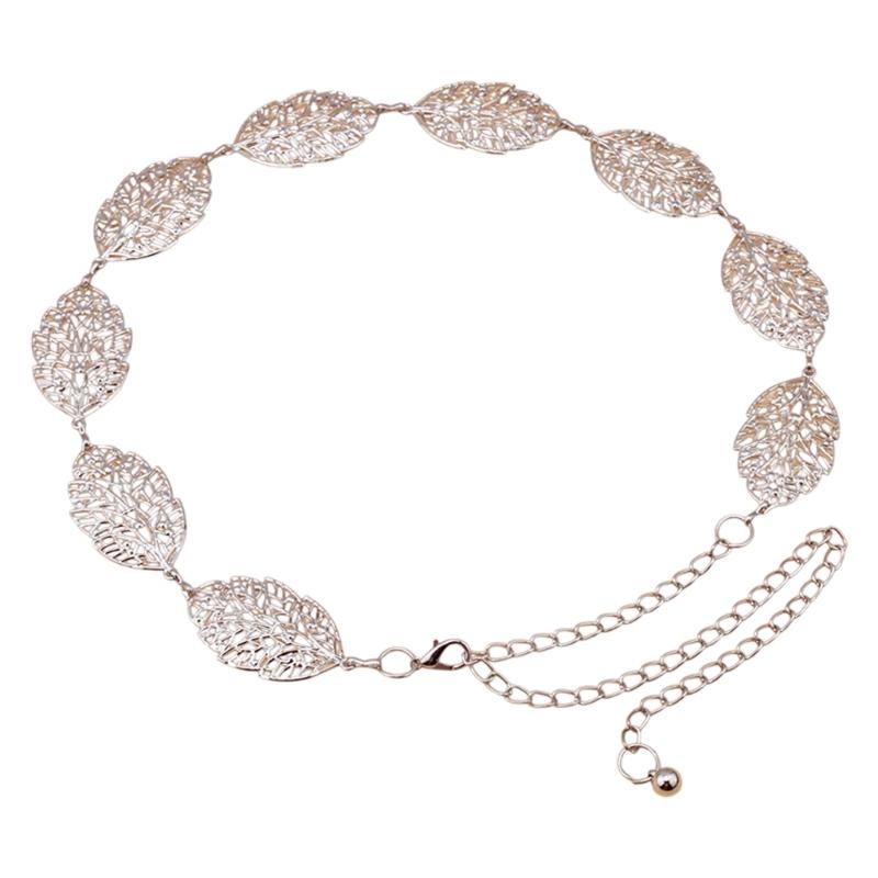 

Leaf Pattern Waist Chain Women Weddings Waist Chain Street Styles Waist Chain for Wedding Party Evening Outfits 1