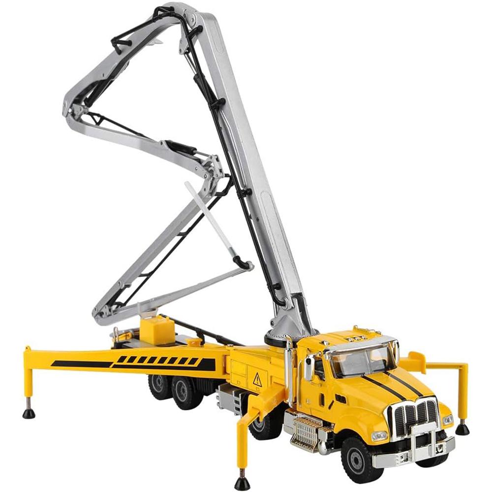 1/55 Scale Alloy Concrete Pump Car Model Toy, Engineering Construction Equipment Model for Kids Over 3 Years Old