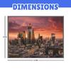 PosterPapaa City of Light Jigsaw Puzzle, Set of 4, 150 Pieces Each, 600 Pieces Total, A4 Size, 8.27" X 11.69", Colorful, Family-Friendly, Bold Puzzle