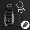 Neue PC Kohlefaser Autoschlüsselanhänger Für Mercedes Benz AMG A C E S G Klasse GLC CLE CLA GLS W205 Auto Schlüsselhülle Schlüsselanhänger Zubehör BD1