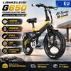 LANKELEISI G650 Foldbar Fat Tire Elcykel 20", 500W Motor, 48V 12.8Ah Batteri, Hydrauliske Bremser, Terrængående, EU Lager