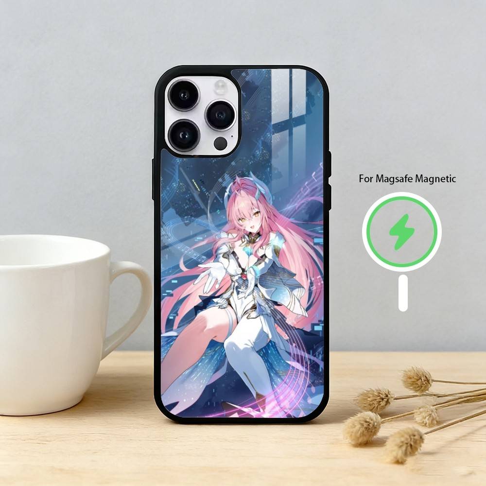 Denia Hiyuki WuWa Wuthering Waves Phone Case For iPhone 17 16 15 14 13 12 Pro Max Plus for Mirror Wireless Magnetic Cover