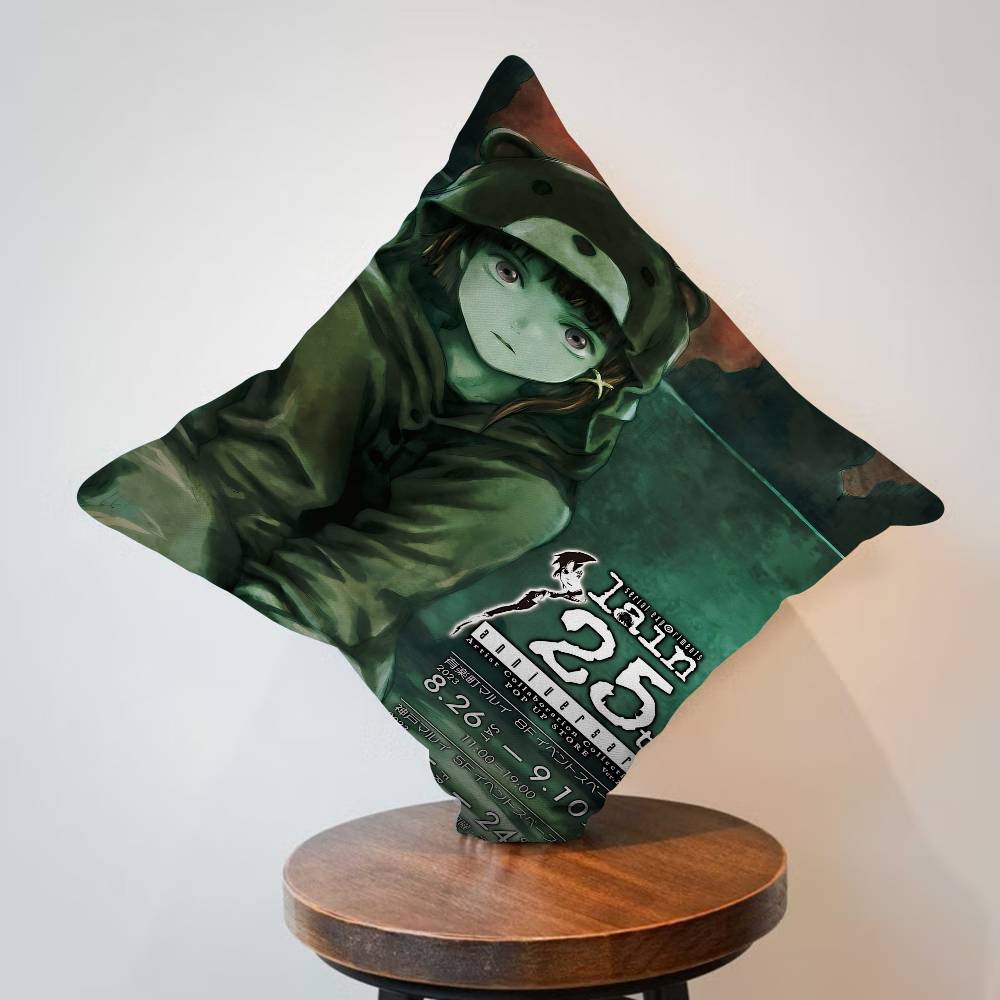 Serial Experiments Lain Anime Cushion Cover Pillow Cover Decor Pillowcase Printed Cushion Case For Couch