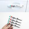 4 Pezzi Styling Auto Adesivo Maniglia Porta per Logo Mito 147 156 159 166 GT Giulietta Spider Emblema Auto Badge Accessori