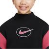 Nike Logo Embroidered Color Block Fleece Pullover Sweatshirt Kids sweatshirts DM8419-010