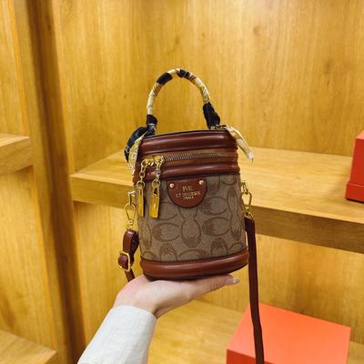 Sac seau bandoulière sac seau fortune design sac à épaule impression rétro portable sac bandoulière mode génération