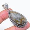 Lodolite Quartz Gemstone Handmade 925 Sterling Silver Jewelry Pendant 2.21" SU-10770
