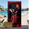 Flamengo Aufdruck Strandtuch Schnelltrocknend Weiches Handtuch Tragbar Große Rechteckige Stranddecke für Reisen Schwimmbad