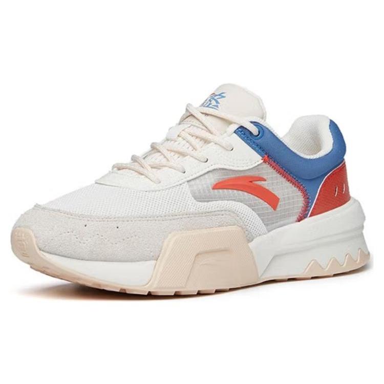 New Anta Cushioned Wear-Resistant Breathable Low-Top Casual Shoes Women's White Gray 122228871-5