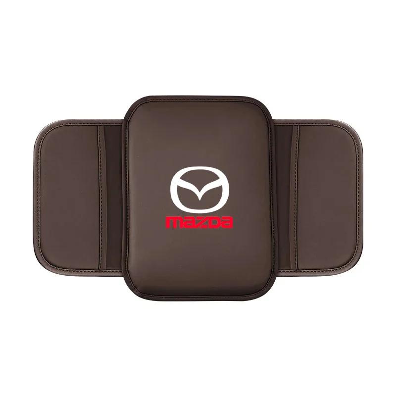 2025 Caldo Protezione Bracciolo Console Centrale in Pelle Scatola Bracciolo Auto Tappetino Tasca Portaoggetti per Mazda 3 6 Axela Atenza CX 5 MX5 auto ac