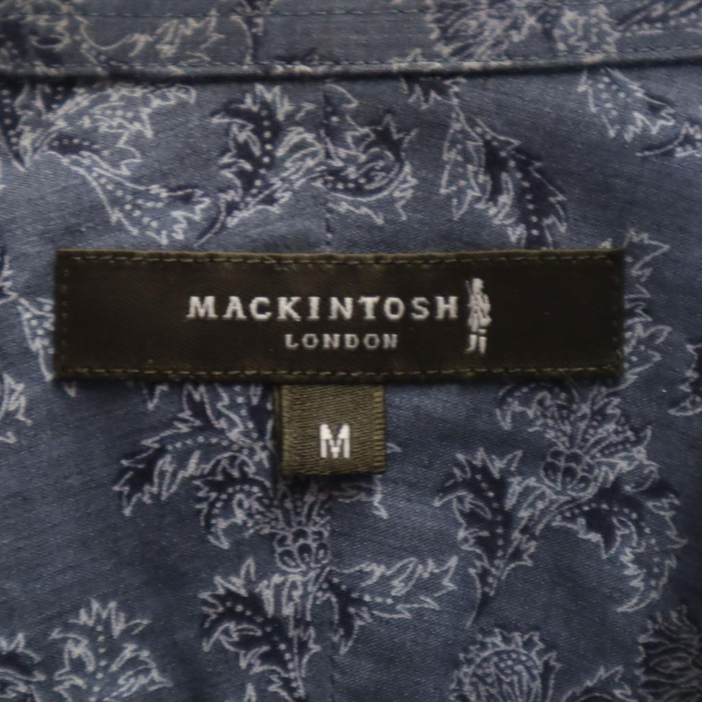 MACKINTOSH LONDON Made In Japan Floral Long Sleeve Cotton Shirt M Men's Used
