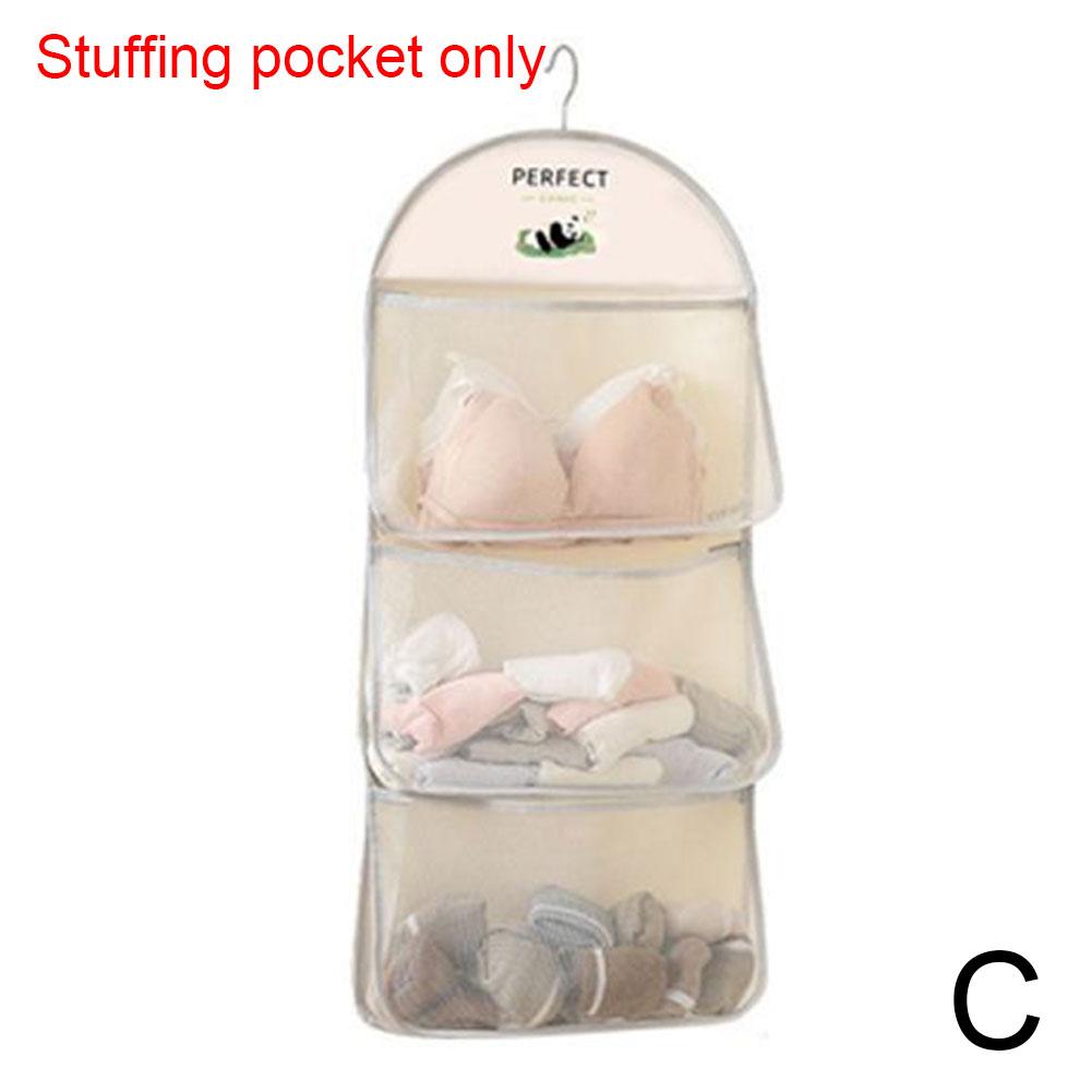Storage Hanging Bag Underwear Socks Storage Bag Hanging Underwear Storage Net Closet Dormitory Organizer Behind Door Storage Bag