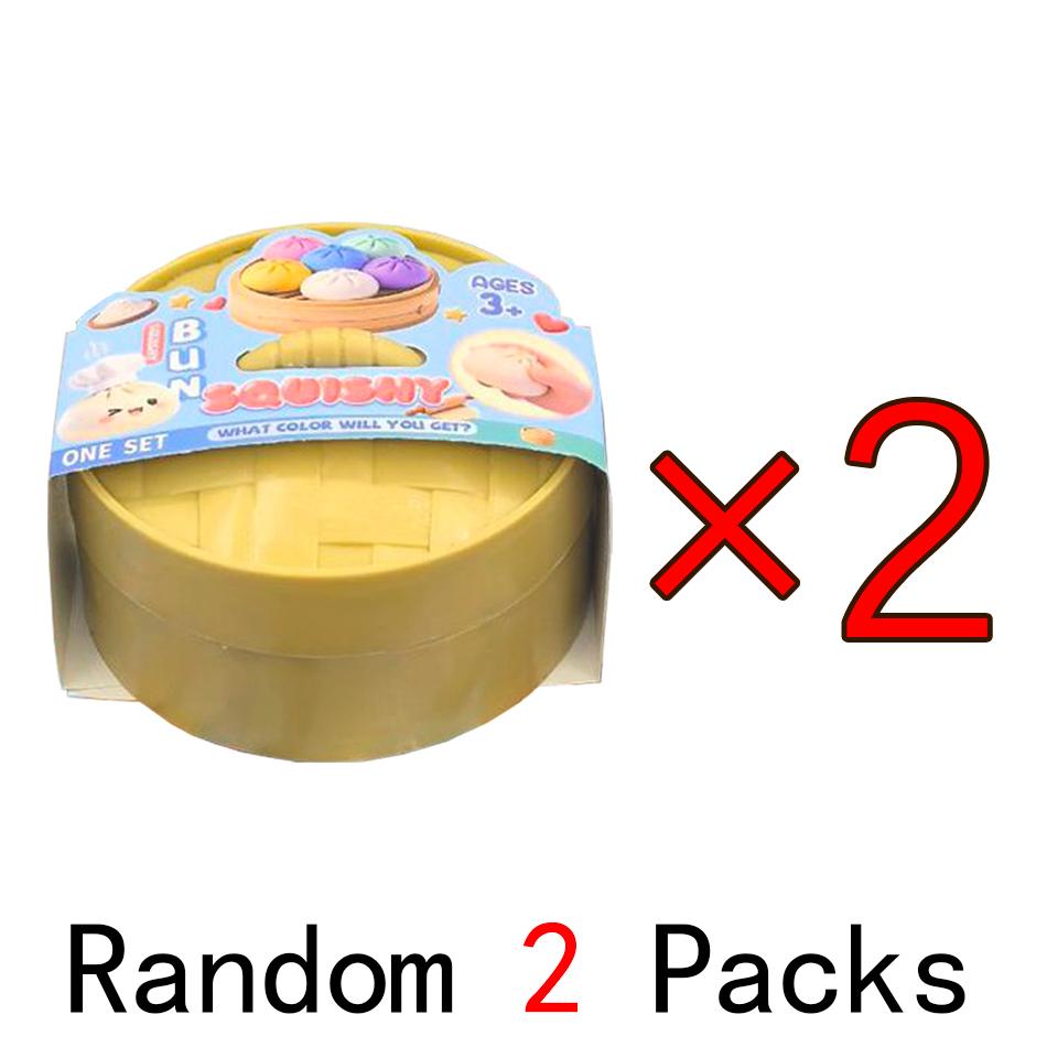 Colorful Dumpling Squishes Stress Balls Reusable Low Rebound Decompression Toys Home Decoration Friend Unique Birthday Gift