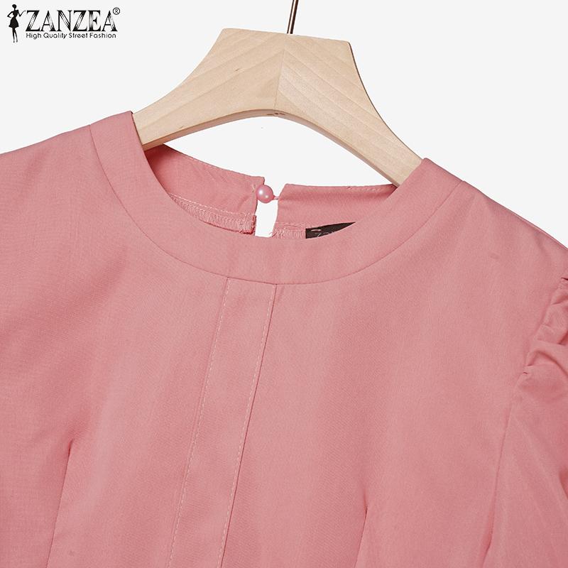ZANZEA Women Short Sleeve Cropped Tops and Wide Leg Pants Two Piece Suit Sets