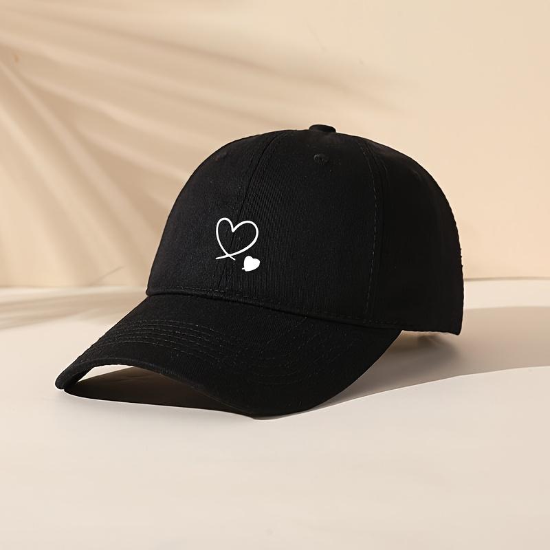 pc of highquality heartprint Womens baseball cap for outdoor casual sports 1pc