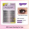 10-Row Autumn Leaf & Sunflower Faux Eyelashes - Flat, Glue-Free