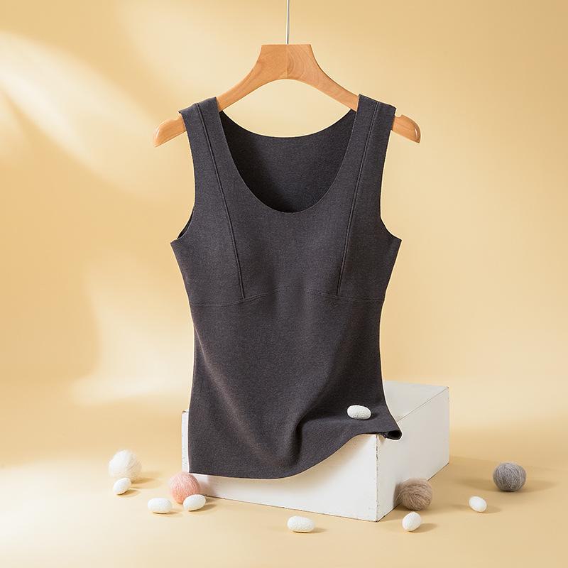 

Женский зимний теплый жилет: Подкладки для груди, двусторонний бархат с начесом, утолщенный немецкий бархатный бюстгальтер, бесшовное нижнее белье XL