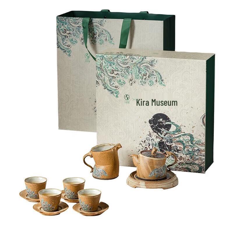 Wanqiantang Dunhuang Collaboration Ceramic Tea Set
