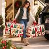 Cartoon Print Christmas Tree Storage Bag Oxford Cloth Christmas Ornament Storage Bag  Ornaments