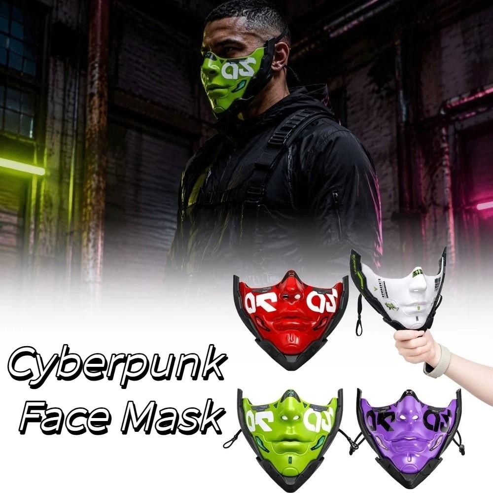Robot Style Cyberpunk Mechanical Face Mask Decorative Design Sci Fi Robot Mask Cosplay Prop