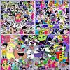 50Pcs/Set Teen Titans Go Stickers DIY Fashion Waterproof Doodle Decals Stickers