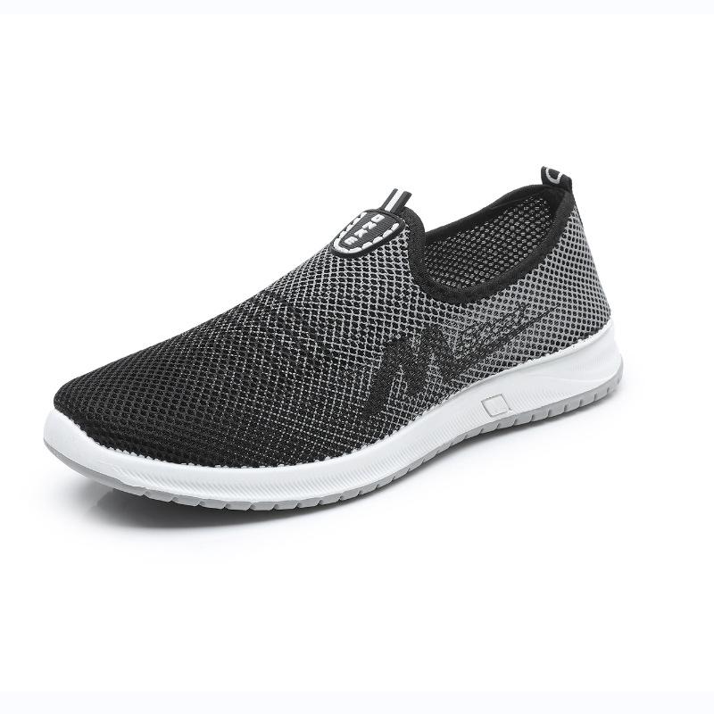 Sommer Mesh Schuhe Herren rutschfeste verschleißfeste Schuhe Mesh Schuhe weiche Sohle atmungsaktive Freizeitschuhe Slipper Herren