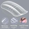 160Pcs Multi Size Clear Nail Extension Molds Customizable Fit False Nail Tips For Various Nail Shapes Natural Appearance