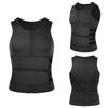 Men's Sweat-Wicking Vest: Intense Fitness Body Shaper with Double Waistband for Tummy Control and Summer Sweat Management
