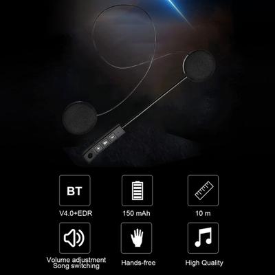 Bt8 fone de ouvido para capacete de motocicleta, compatível com bluetooth 4.1 + edr, alto-falante, chamada viva-voz