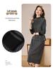 2026 Beaded Knit Sweater Dress - Women's Mid-Length Autumn Winter Solid Color Vest Dress