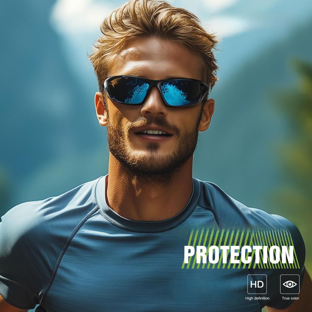 Polarized Sports Sunglasses Men's Protective Glasses