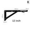 Multiple Sizes Triangle Folding Angle Bracket Heavy Support Adjustable Shelves