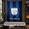 Personalized Wall Tapestry,Preston North End Custom Text, Soft Fabric Wall Art For Indoor Decoration