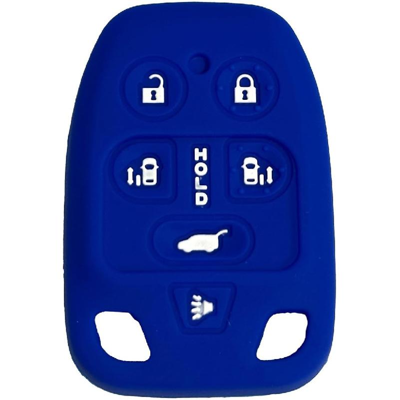 Key Fob Cover for Honda Odyssey: 6 Buttons Silicone Remote Case Protector Fit for Honda Odyssey 2011 2012 2013 35118TK8A30 35118TK8A40 N5FA04TAA синий