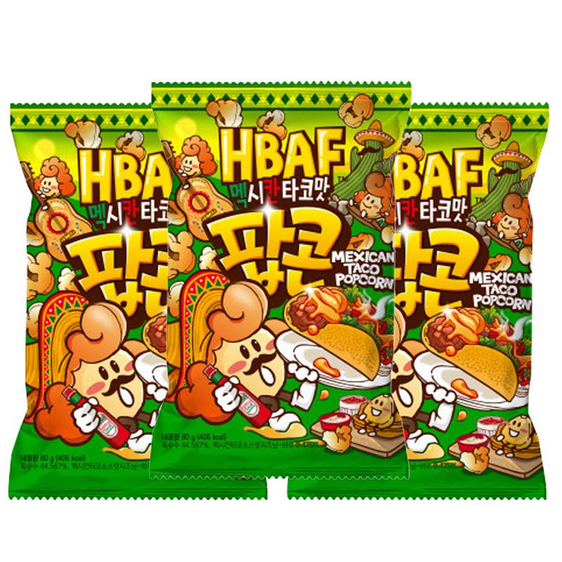 HBAF Krydret Popcorn 17 Floavors, 80g (18 Alternativer)