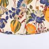 European Style Silk Satin Print Long Sleeve Shirt for Women