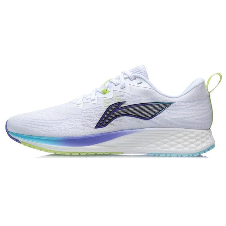 New LiNing Red Hare 4 Cushioning Rebound Low Top Running Shoes Blue White Yellow ARMR003-4