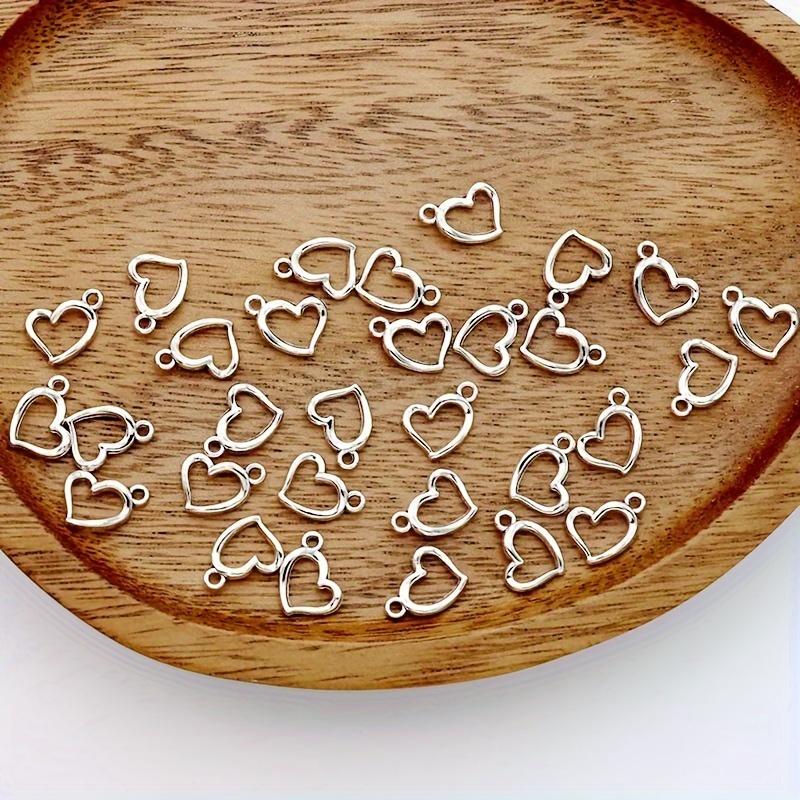 DIY Retro Zinc Alloy Jewelry Accessories Hollow Heart Pendant