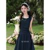 Lù Xiàng Nán French Style Lace Polka Dot Long Dress