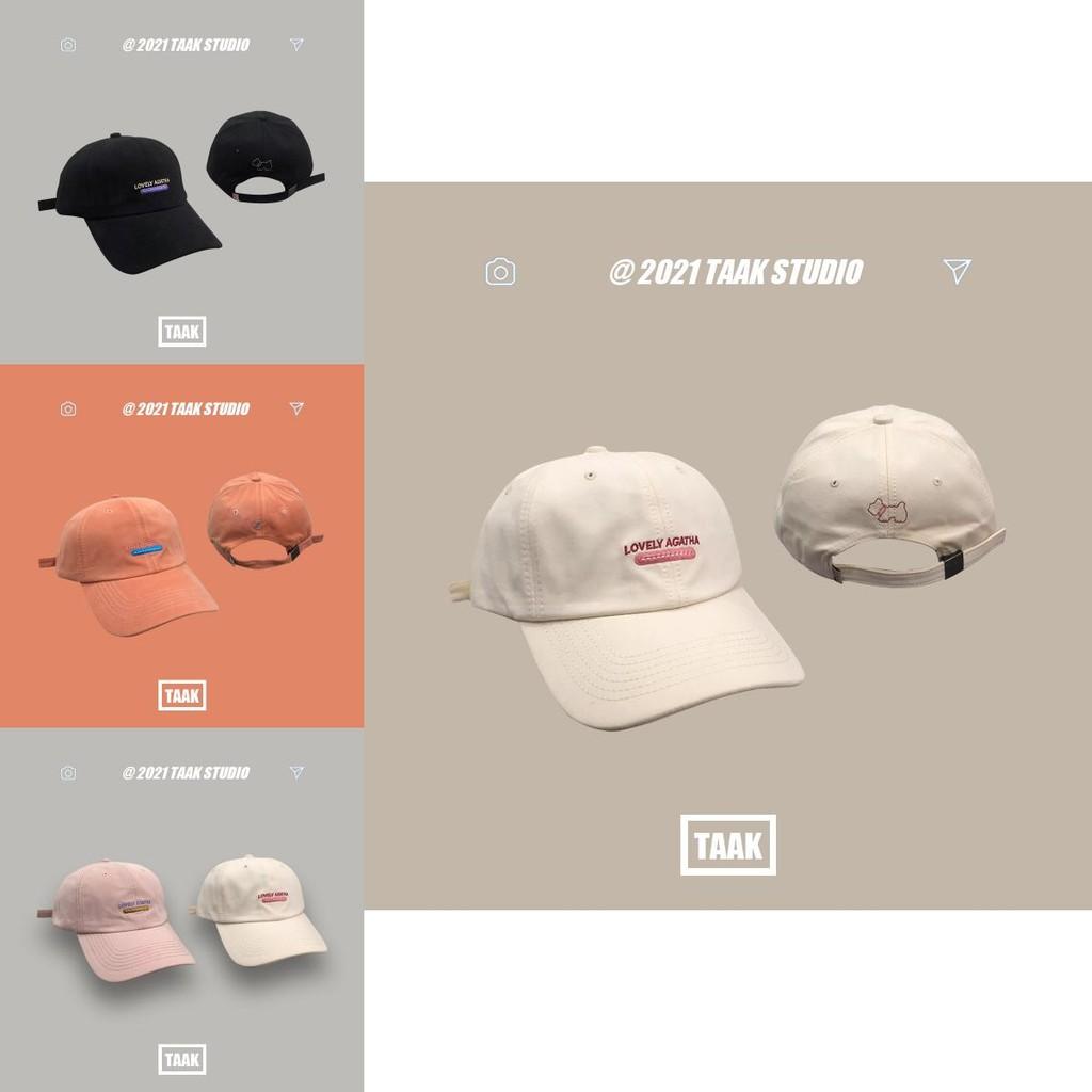 Stylish Ins Korean Pink Baseball Hat Versatile Letter Style For All Seasons