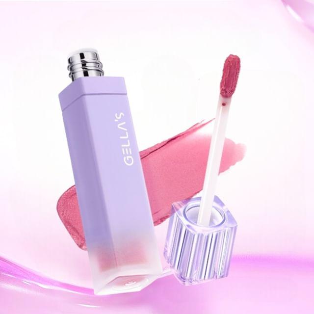 GELLA S - Муссовая помада-тинт Velvet Lip Mud - 6 цветов #C05 Pomegranate Rose