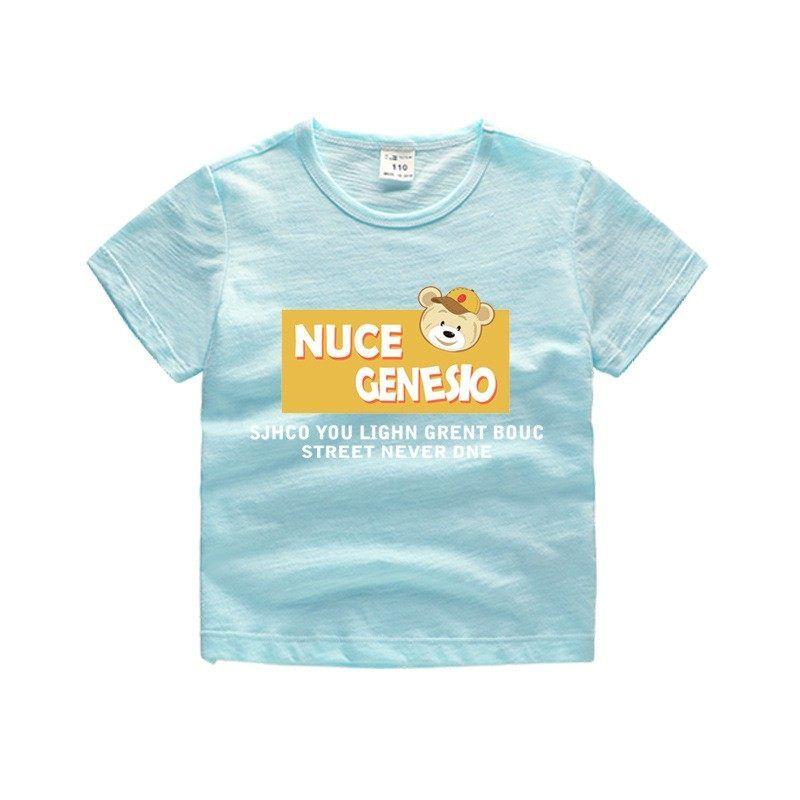 Slub Cotton Crew Neck Light Breathable Solid Color Ins Short Sleeve