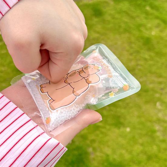 5Pcs Cartoon Cooling Small Ice Pack Instant Cold Packs Disposable Ice Bags Long Lasting Cold Leakproof Water Container for Travel Sports