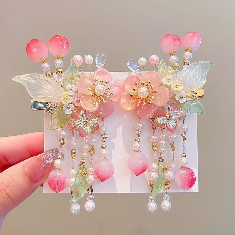 Ancient Style Tassel Hanfu Hair Accessories for Women & Girls - Chinese Princess Hair Clips