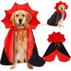 Halloween Pet Cape Costume Vampire Cloak Wizard Outfit Cosplay Apparel Party Costumes for Small Medium Dogs Cats Pet Supplies