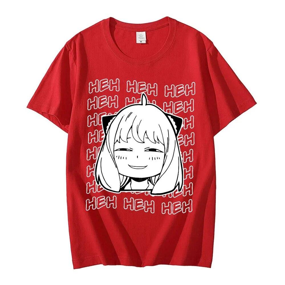Anime Spy X Family Anya Forger Unisex T-shirts Short Sleeve Women TShirt Casual Harajuku T Shirt Fashion Unisex Streetwear Tees