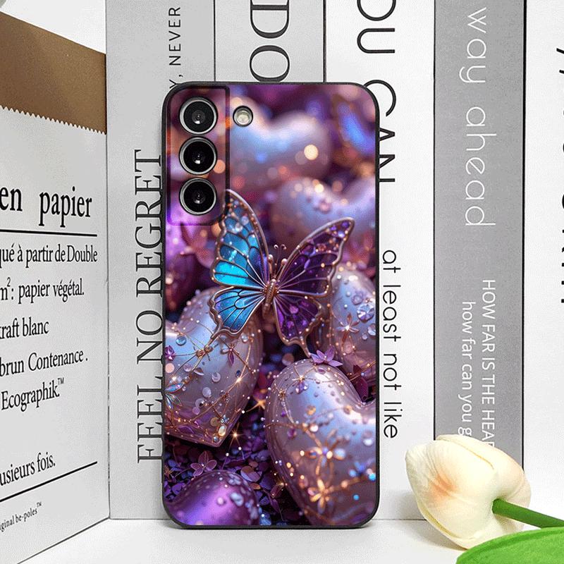 Luxury Art Butterfly Flower Pattern Phone Case for Motorola Moto Edge 50 Fusion 40 30Neo G24 E14 G75 G85 G54 5G Shockproof Cover
