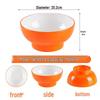 Dual-Color Melamine Dining Bowl Set