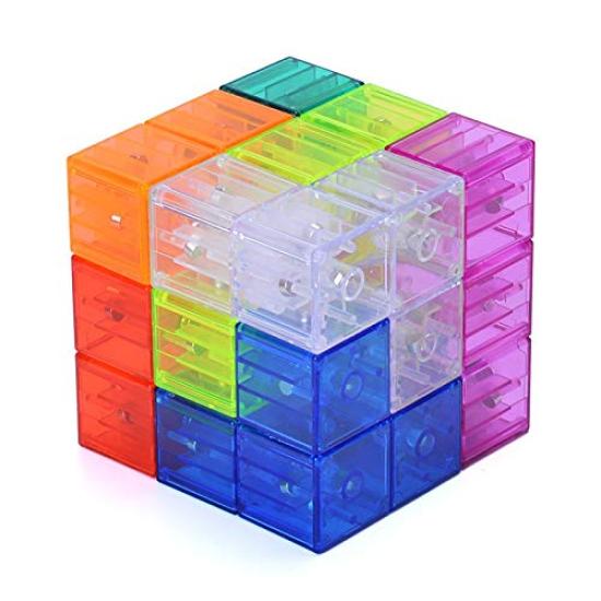 XMD Magic Cube Magnetic Blocks 3D Puzzle, Permanent Play, Magnetic Puzzle, 3D Blocks, Wiseman Puzzle, Magnetic Building Blocks, Educational Toy